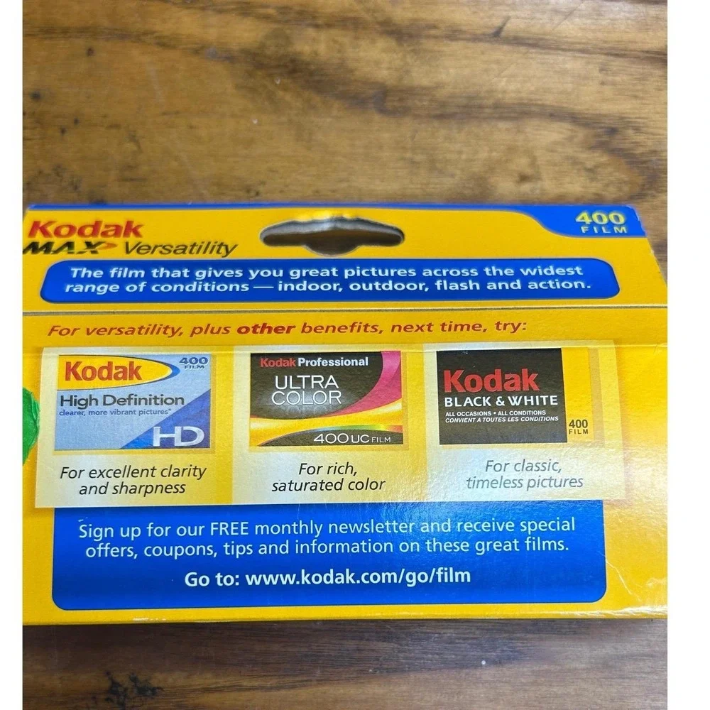 Kodak MAX 400 35mm Film 1‎ Rolls 24 Exp Color Print Versatility New